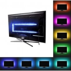 USB LED juostelė RGB, 50 cm