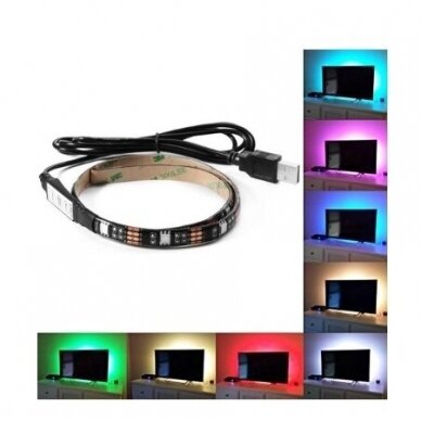 USB LED juostelė RGB, 50 cm 4