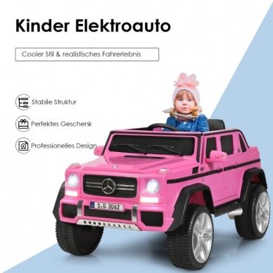 Vaikiškas elektrinis automobilis Mercedes-Benz, 12V, 2,5-4,5 km/h 4