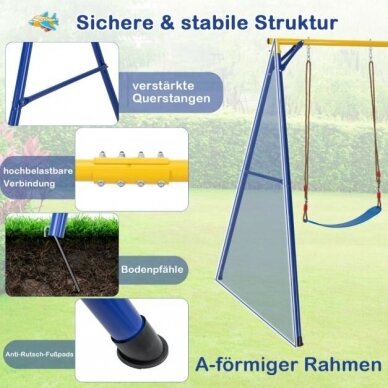 Žaidimų aikštelė vaikams 4 in 1 (Ekspozicinė prekė) 6