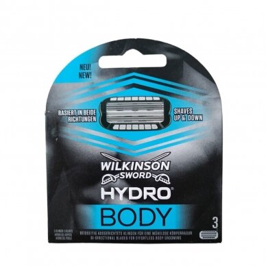 Wilkinson Sword HYDRO BODY skutimosi peiliukai, 3 vnt